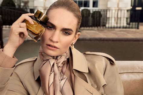 lily james spot my burberry|burberry perfume lily james.